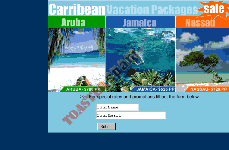 toastedspam.com worldreach 0034 - 2002-09-07	worldreach / www.coldfusionsvr.com/mailer/carribean.cfm